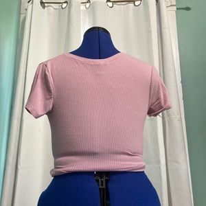 Small pink crop top
